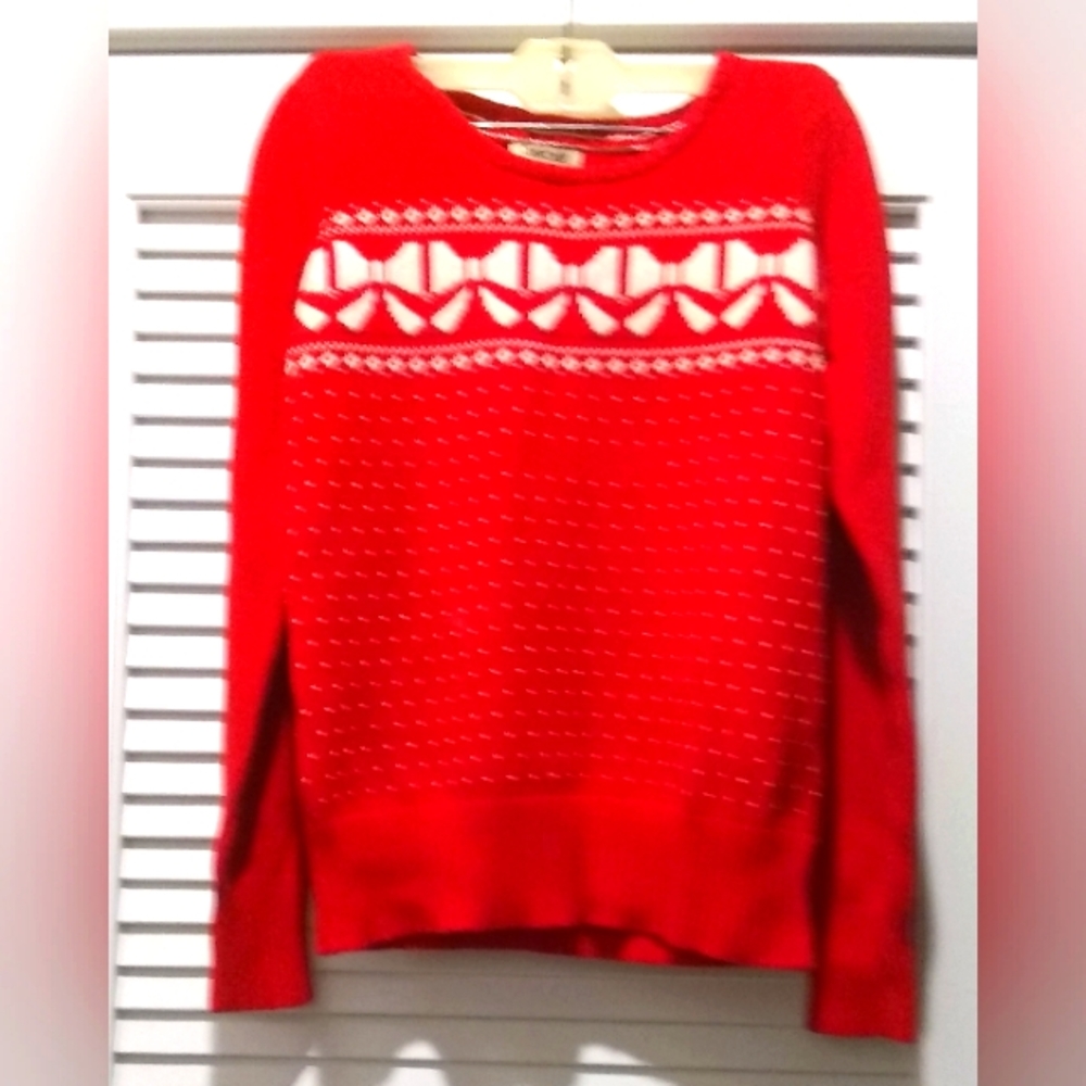 Cherokee Red White Girls Sweater 14/16 XL
